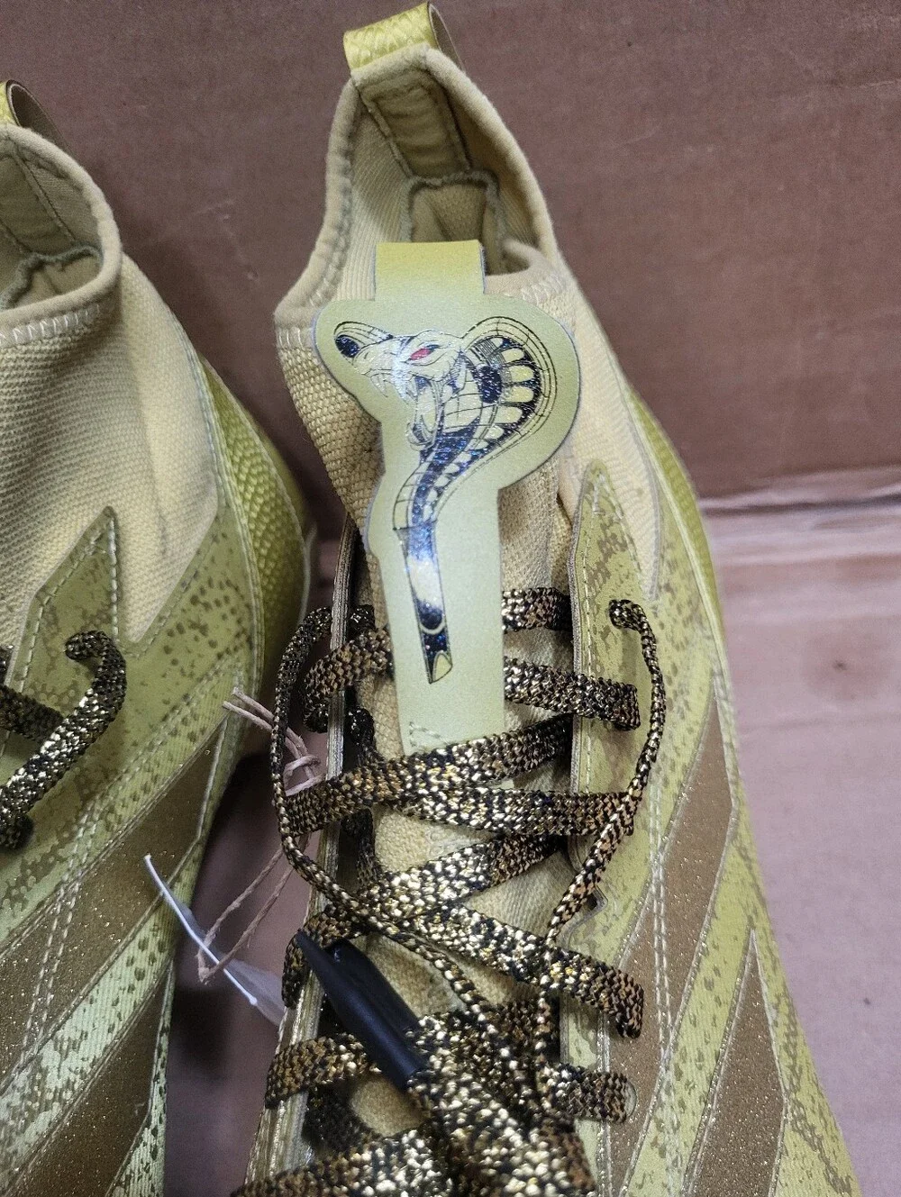 Adidas Adizero Impact Disney Cobra Gold Football Cleats Men Size 17 NWT